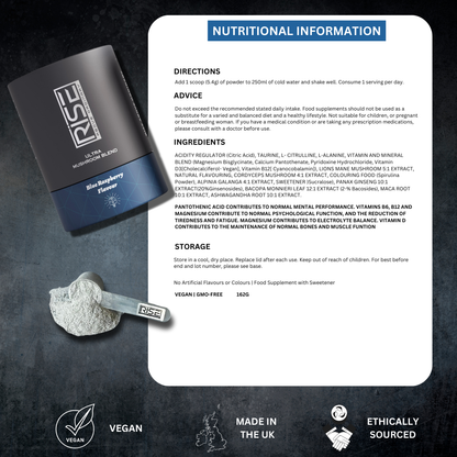 ULTRA NOOTROPIC BLEND BLUE RASPBERRY FLAVOUR