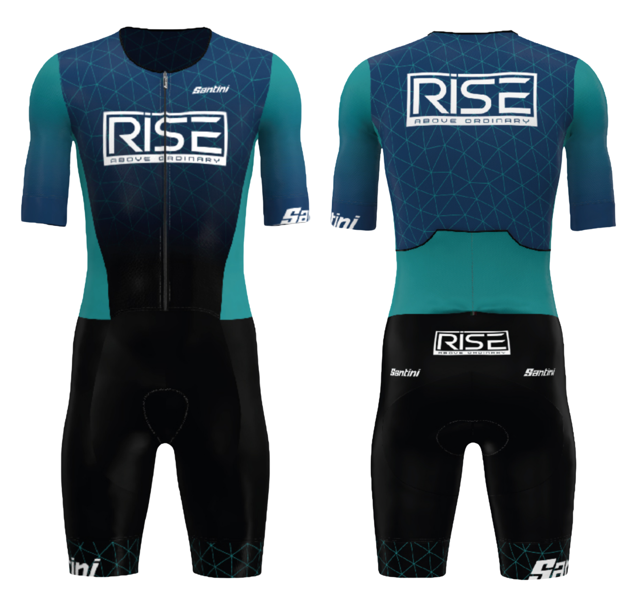 Santini x Rise tri suit