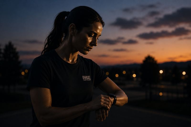 You train
after work.